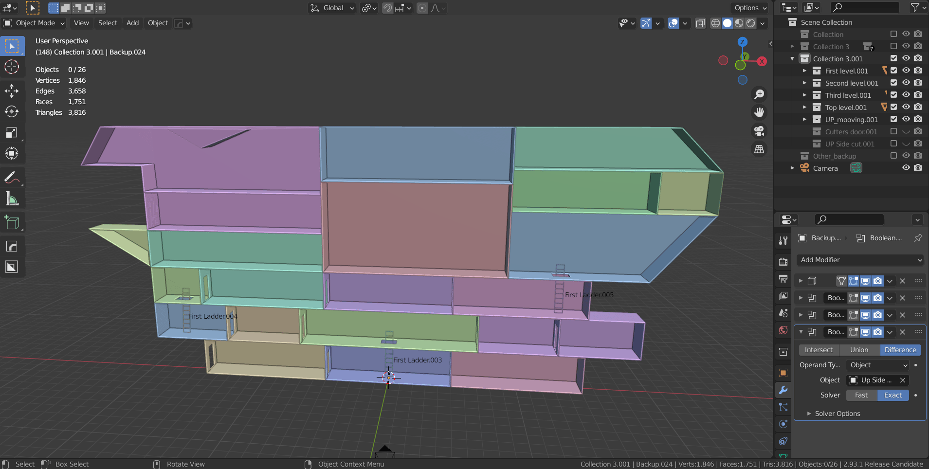 Blender House Side view