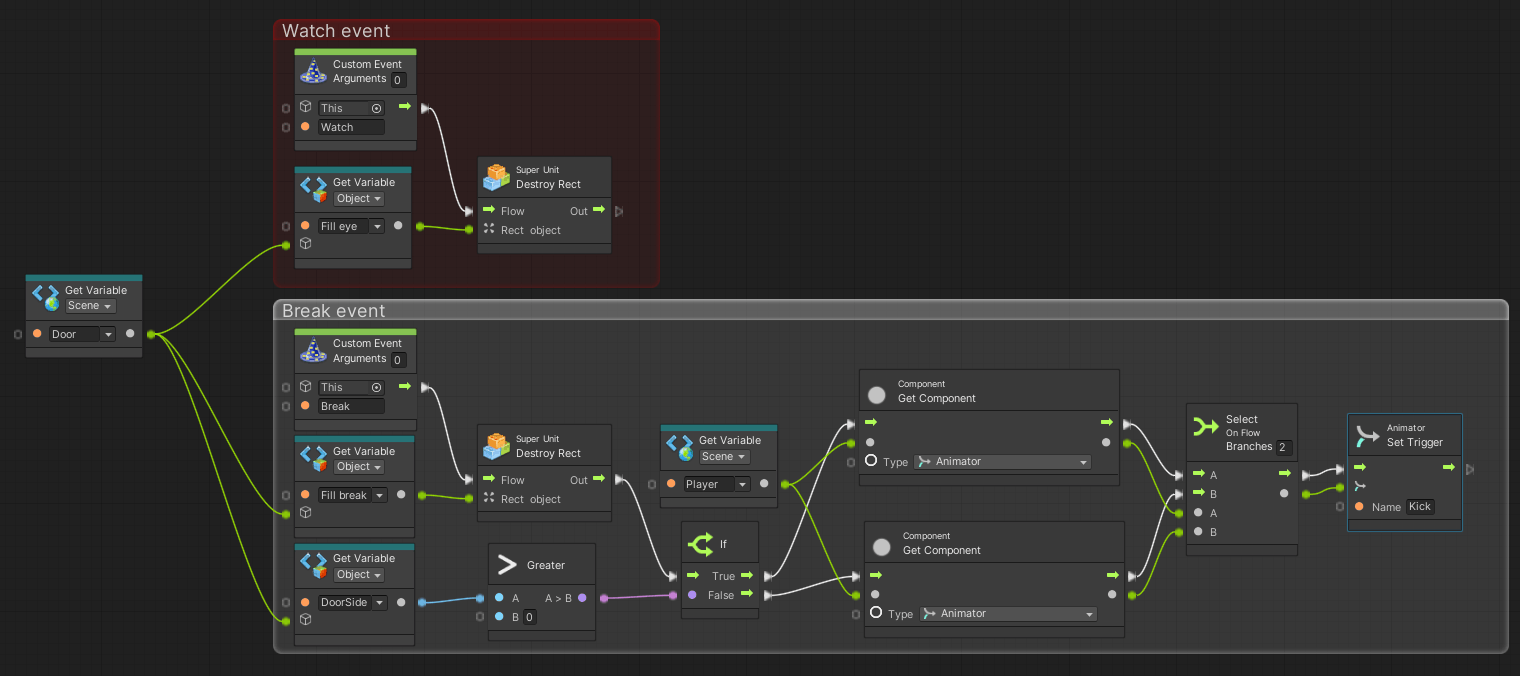 Unity Visual Scripting Door Interaction