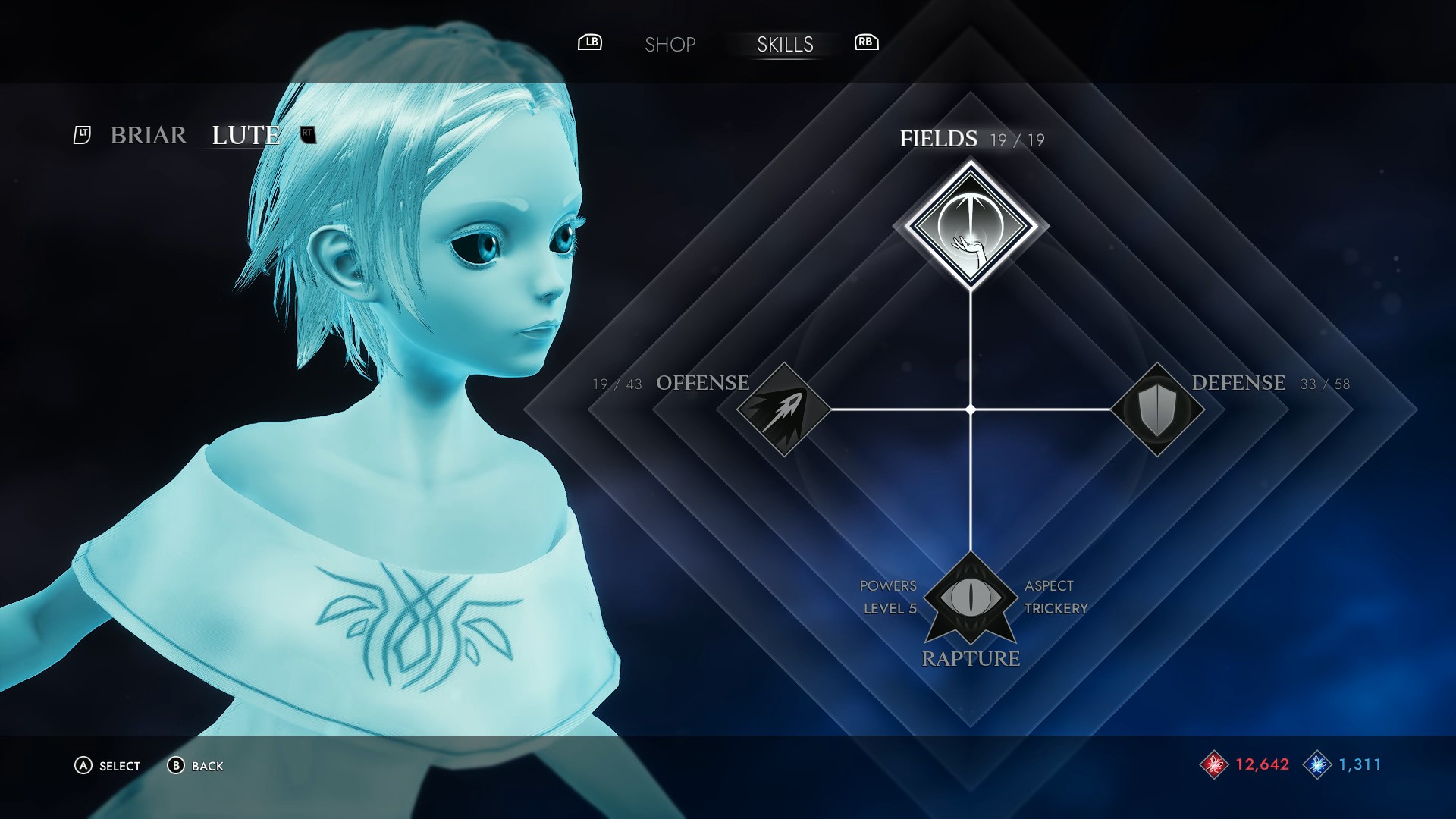 Soulstice Lute Skills Tree Preview