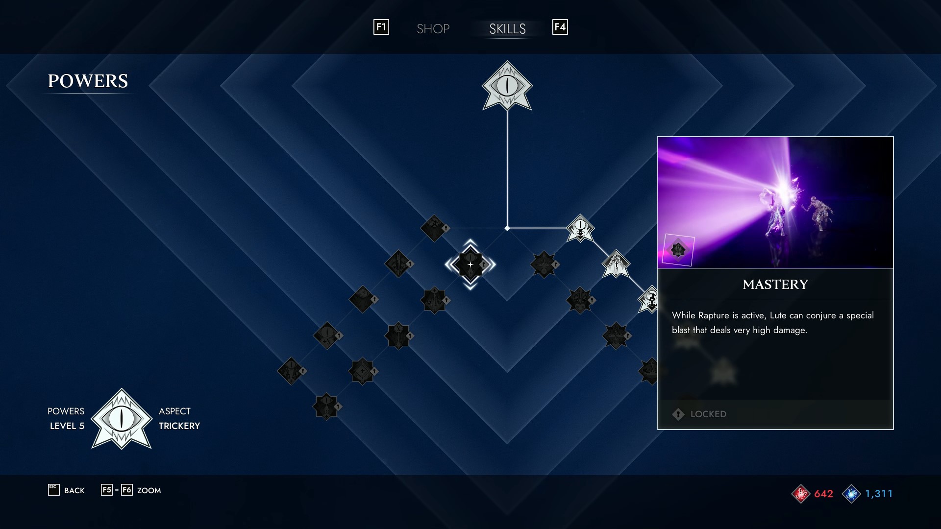 Soulstice Rapture Skill Tree